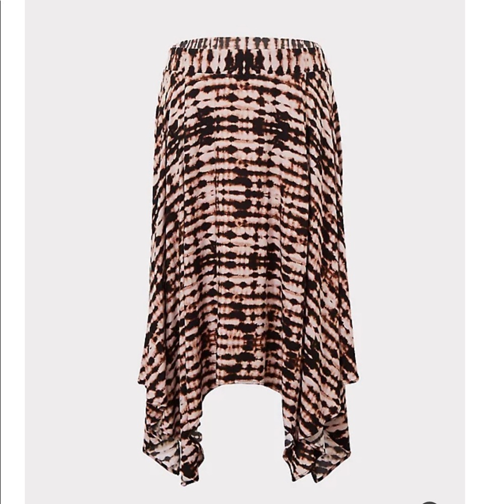 *TORRID* brown and black tie-dye skirt